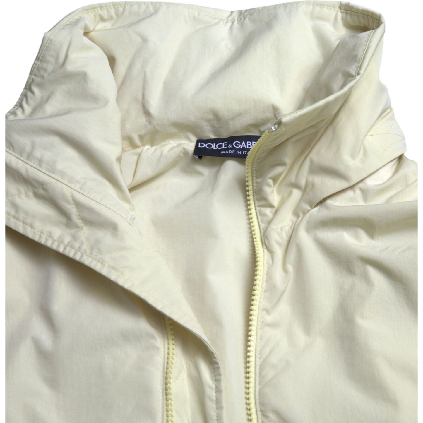 Dolce & Gabbana Elegant Yellow Windbreaker Jacket Dolce & Gabbana