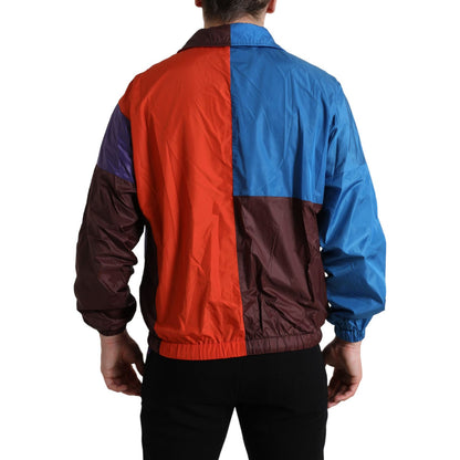 Dolce & Gabbana Multicolor Color Windbreaker Jacket 1728,67345645728,Clothing,Dolce & Gabbana,IT48 | M,IT50 | L,Jackets & Coats - Clothing,Jackets - Men - Clothing,Material: 54% Polyester 46% Nylon,Men,Men - Clothing,Multicolor,New with tags,Rain Coats -