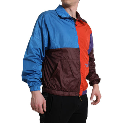 Dolce & Gabbana Multicolor Color Windbreaker Jacket 1728,67345645728,Clothing,Dolce & Gabbana,IT48 | M,IT50 | L,Jackets & Coats - Clothing,Jackets - Men - Clothing,Material: 54% Polyester 46% Nylon,Men,Men - Clothing,Multicolor,New with tags,Rain Coats -