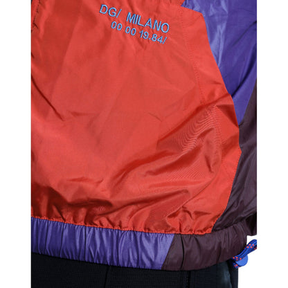 Dolce & Gabbana Multicolor Color Windbreaker Jacket 1728,67345645728,Clothing,Dolce & Gabbana,IT48 | M,IT50 | L,Jackets & Coats - Clothing,Jackets - Men - Clothing,Material: 54% Polyester 46% Nylon,Men,Men - Clothing,Multicolor,New with tags,Rain Coats -