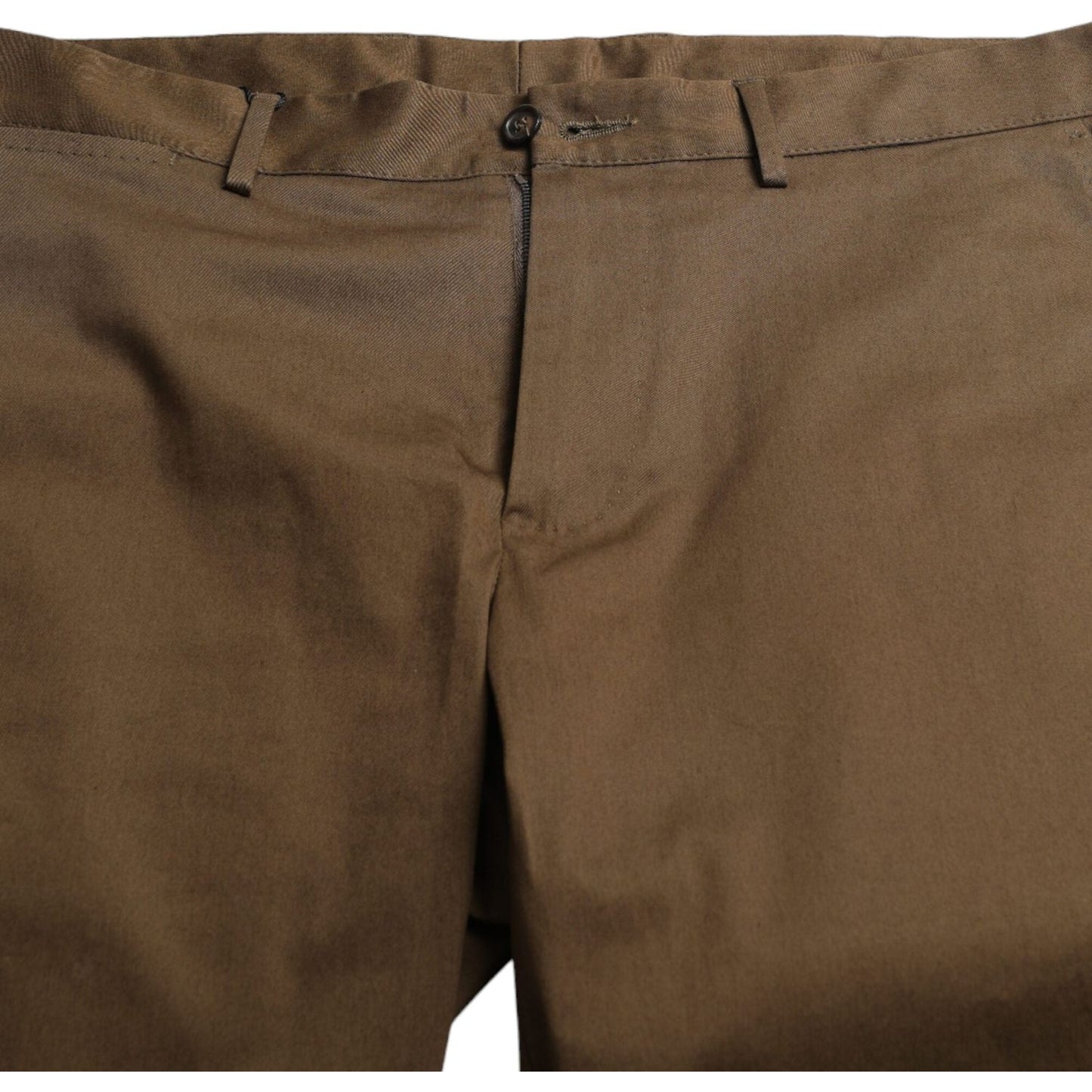 Dolce & Gabbana Chic Brown Bermuda Shorts with Logo Detail Dolce & Gabbana