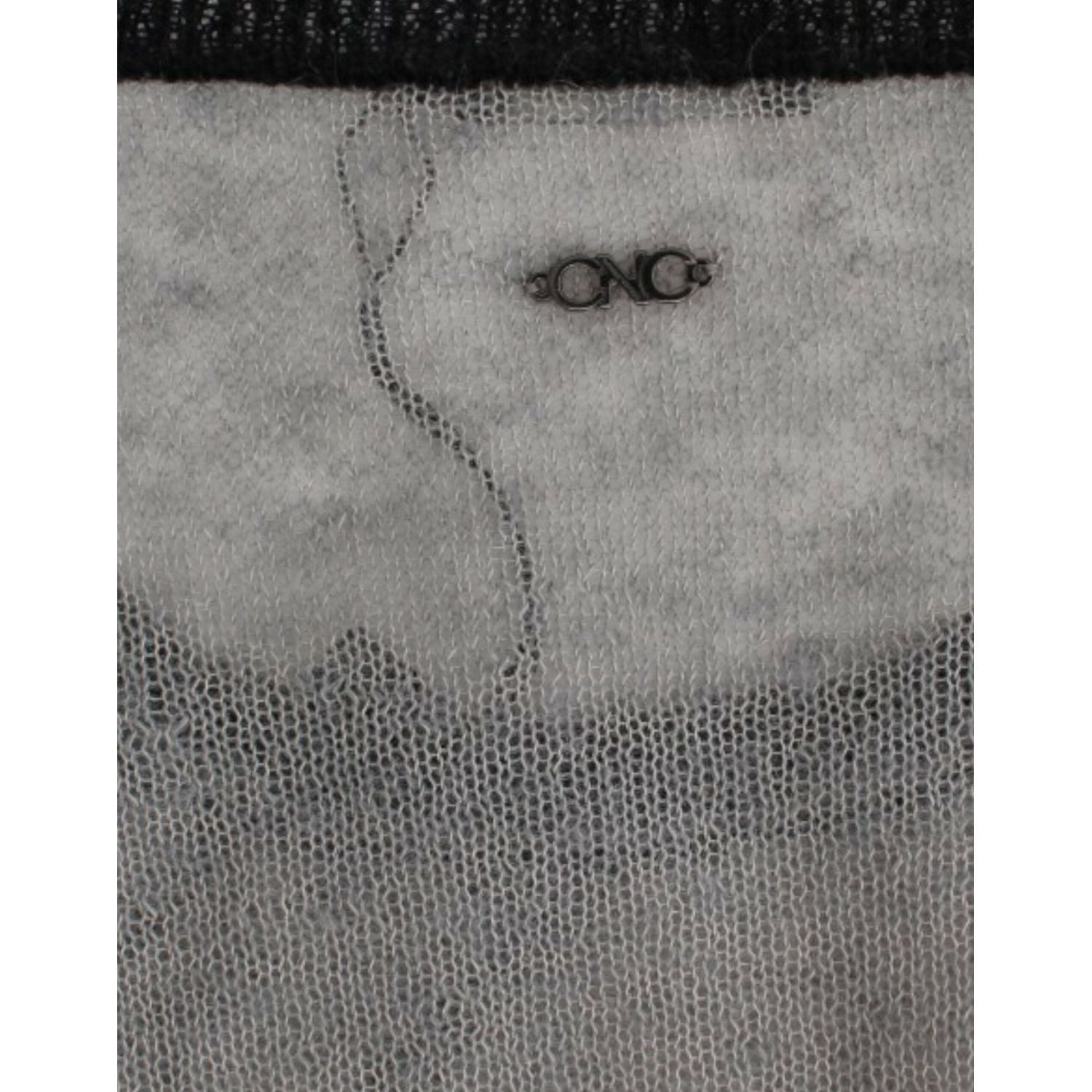 سترة محبوكة مزخرفة غير متماثلة بتصميم وطني أنيق