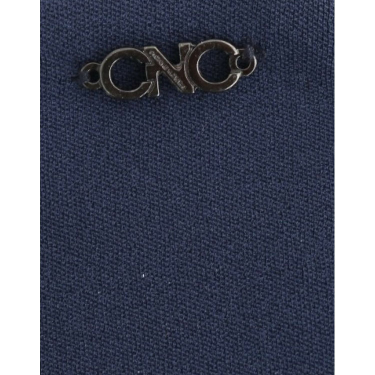 تنورة قصيرة زرقاء أنيقة من كوستيوم ناشيونال مع سحاب جانبي للإغلاق