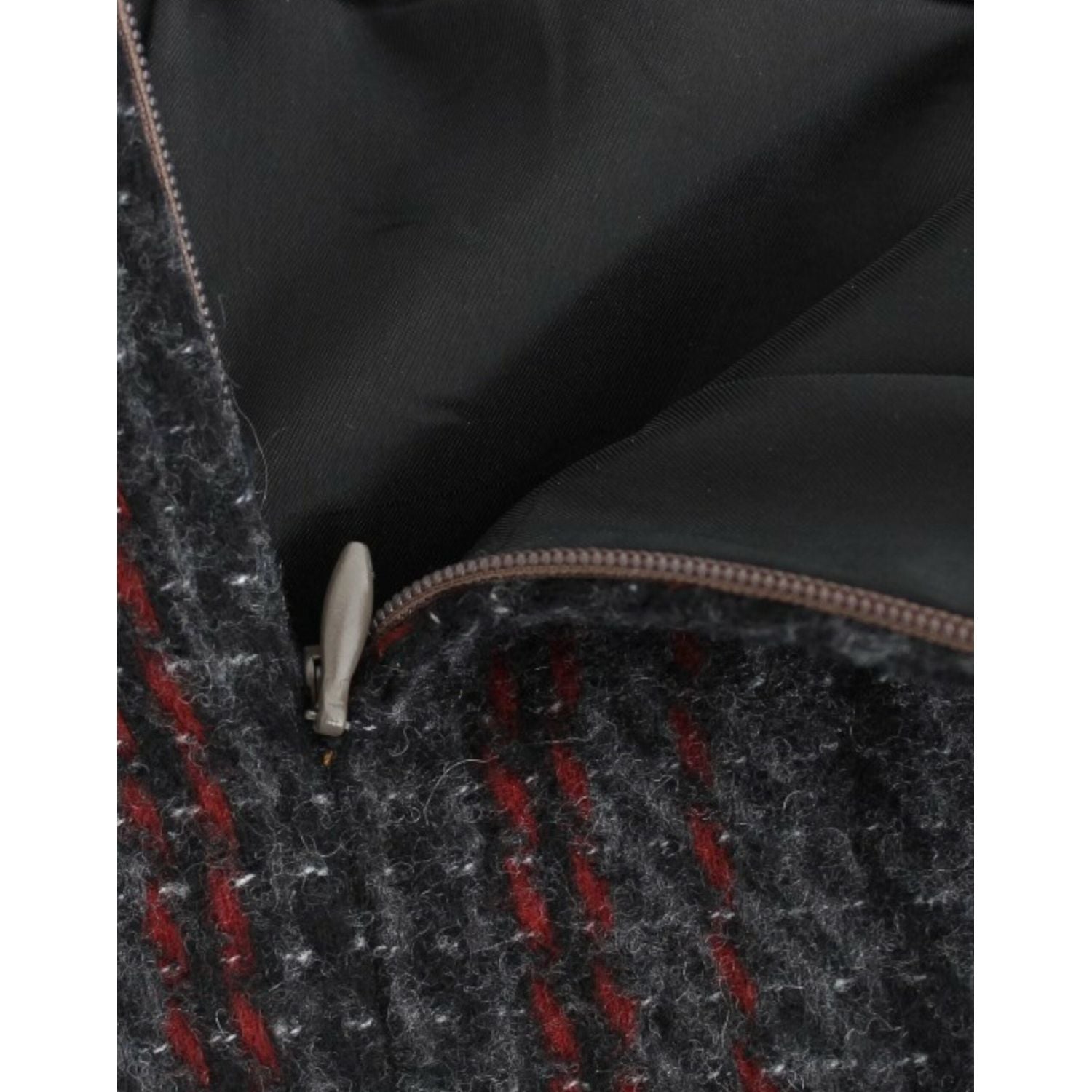 تنورة قصيرة من مزيج الصوف من كوستيوم ناشيونال شيك باللون الرمادي