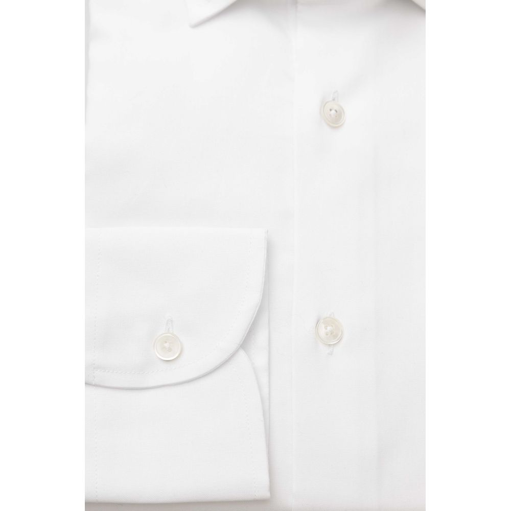 Bagutta White Cotton Men's Shirt 1728,67345744032,Bagutta,Clothing,Dress Shirts - Shirts - Clothing,IT44 | XS,L,M,Men,Men - Clothing,New with tags,S,Shirts - Clothing,Shirts - Men - Clothing,White,XL,XXL