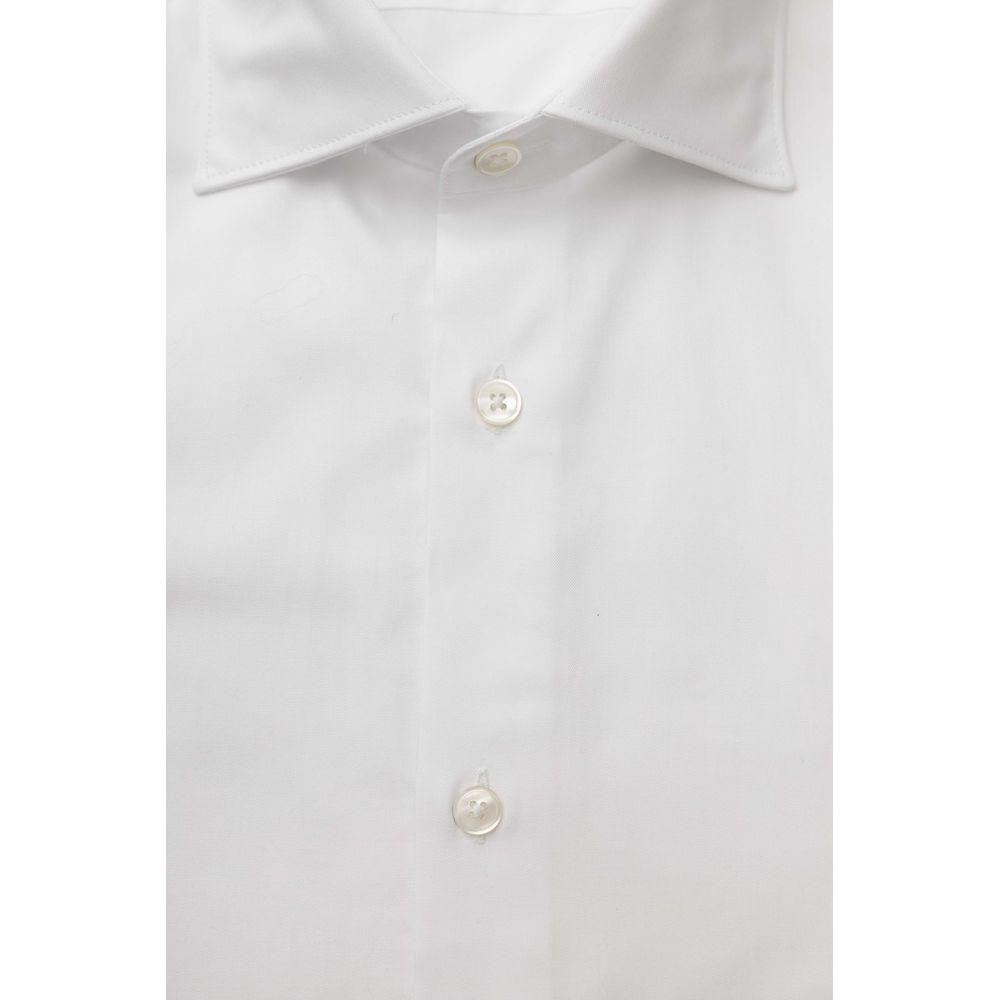 Bagutta White Cotton Men Shirt Bagutta