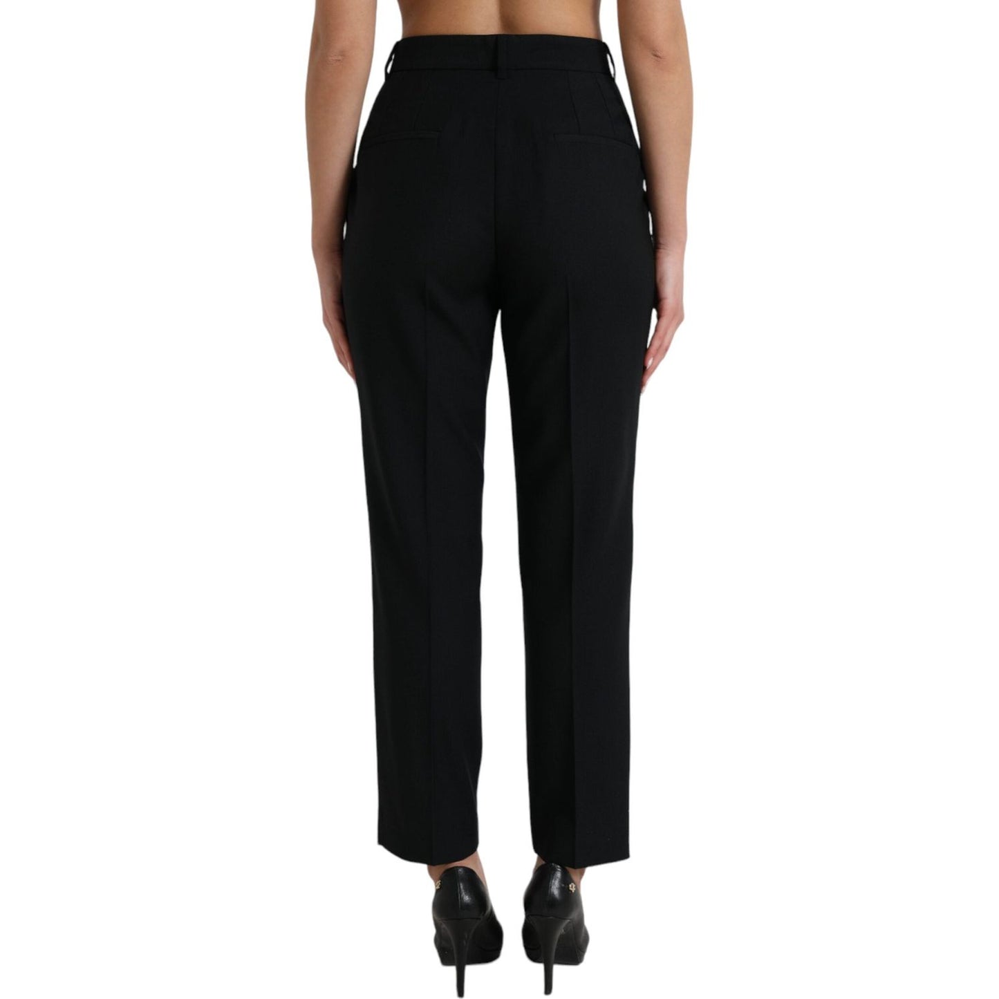 Dolce & Gabbana Elegant High Waist Wool Pants Dolce & Gabbana