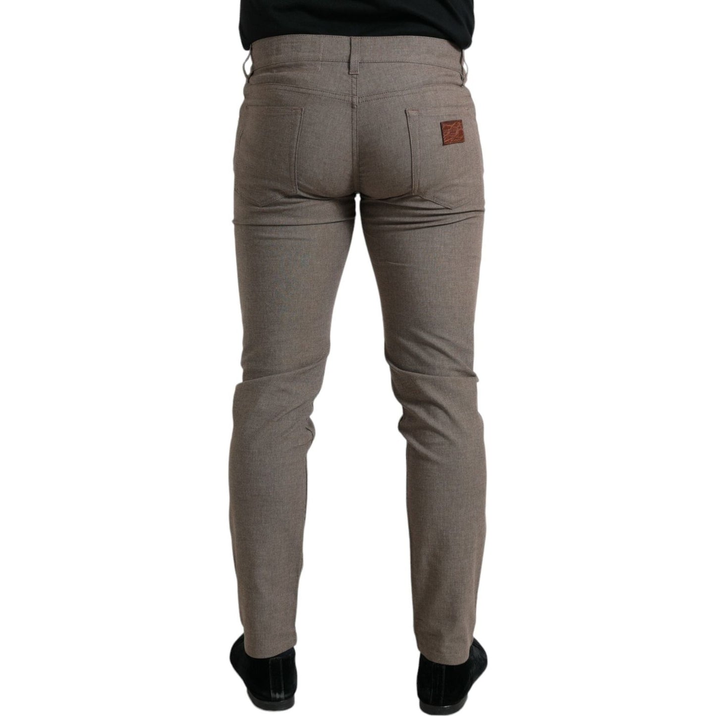 Dolce & Gabbana Brown Cotton Stretch Skinny Men Pants 1728,67345645728,Brown,Clothing,Dolce & Gabbana,IT48 | M,IT50 | L,IT56 | XL,IT58 | XXL,Jeans & Pants - Men - Clothing,Material: 98% Cotton 2% Elastane,Men,Men - Clothing,New with tags,Pants - Clothing,