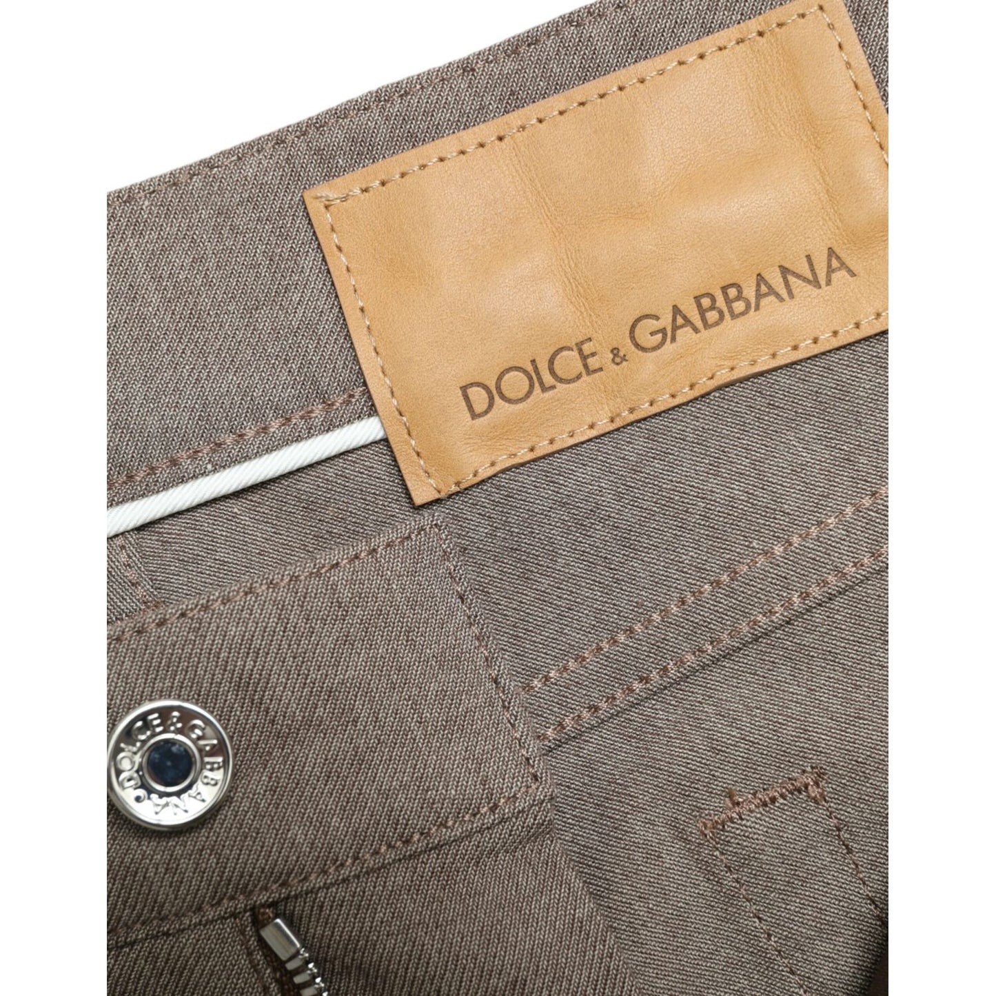 Dolce & Gabbana Brown Cotton Stretch Skinny Men Pants 1728,67345645728,Brown,Clothing,Dolce & Gabbana,IT48 | M,IT50 | L,IT56 | XL,IT58 | XXL,Jeans & Pants - Men - Clothing,Material: 98% Cotton 2% Elastane,Men,Men - Clothing,New with tags,Pants - Clothing,