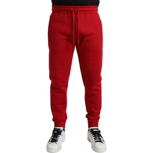 Dolce & Gabbana Red Cotton Blend Skinny Jogger Pants 1728,67345645728,Clothing,Dolce & Gabbana,IT48 | M,IT52 | L,Jeans & Pants - Men - Clothing,Joggers (workout pants) - Sportswear - Clothing,Material: 70% Cotton 30% Nylon,Men,Men - Clothing,New with tags