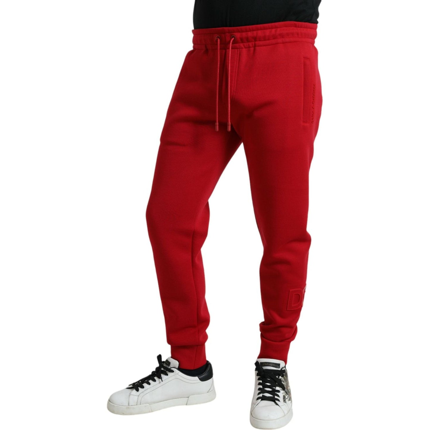 Dolce & Gabbana Red Cotton Blend Skinny Jogger Pants 1728,67345645728,Clothing,Dolce & Gabbana,IT48 | M,IT52 | L,Jeans & Pants - Men - Clothing,Joggers (workout pants) - Sportswear - Clothing,Material: 70% Cotton 30% Nylon,Men,Men - Clothing,New with tags