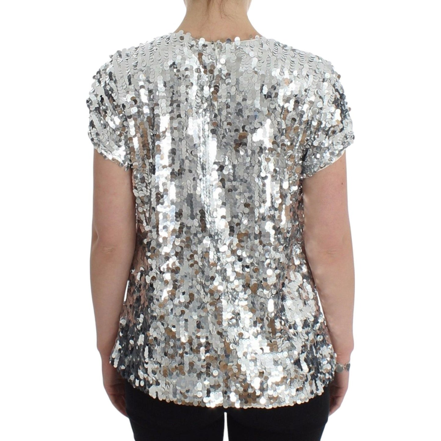 Dolce & Gabbana Enchanted Sicily Sequined Evening Blouse Dolce & Gabbana