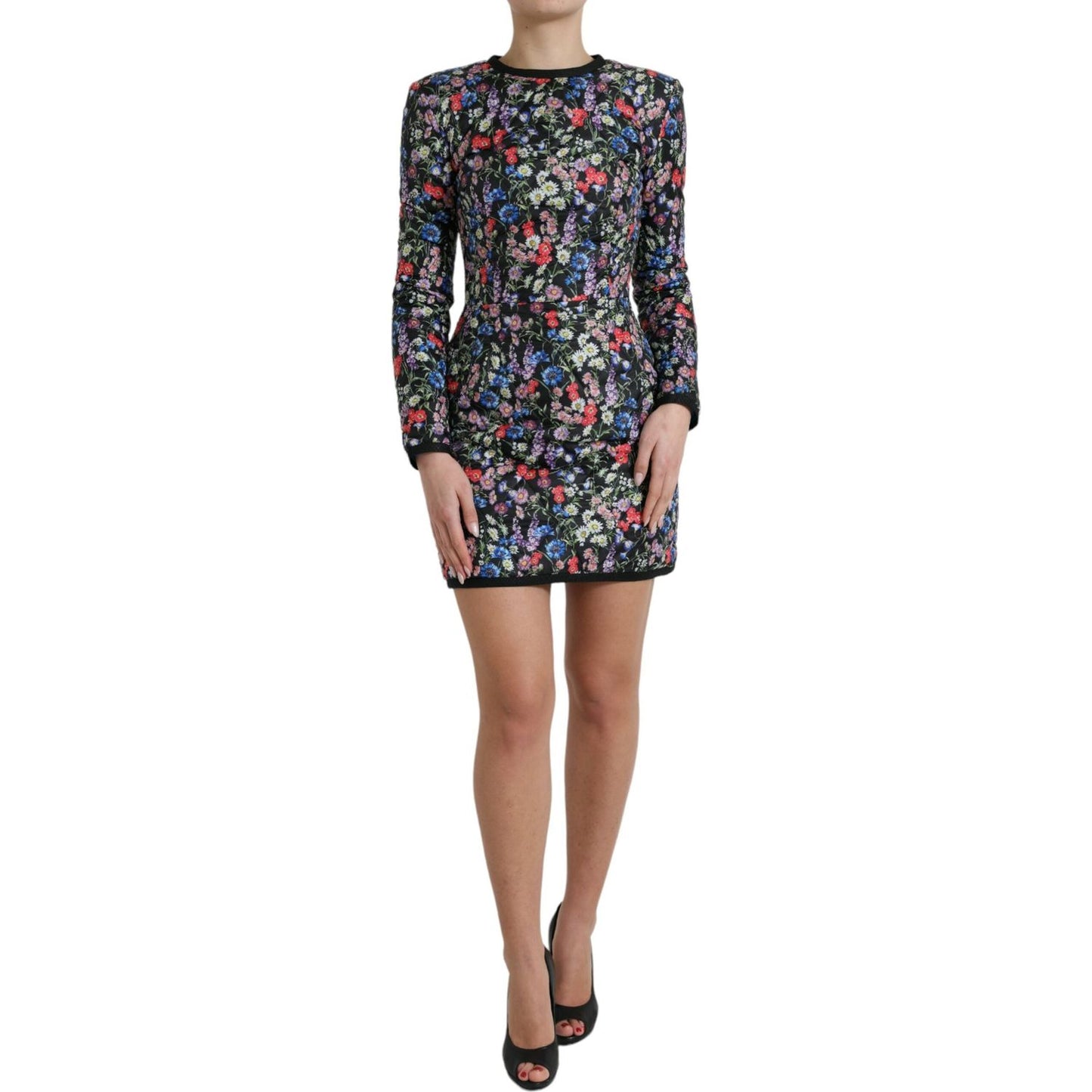 Dolce & Gabbana Floral Sheath Mini Dress Elegance Dolce & Gabbana