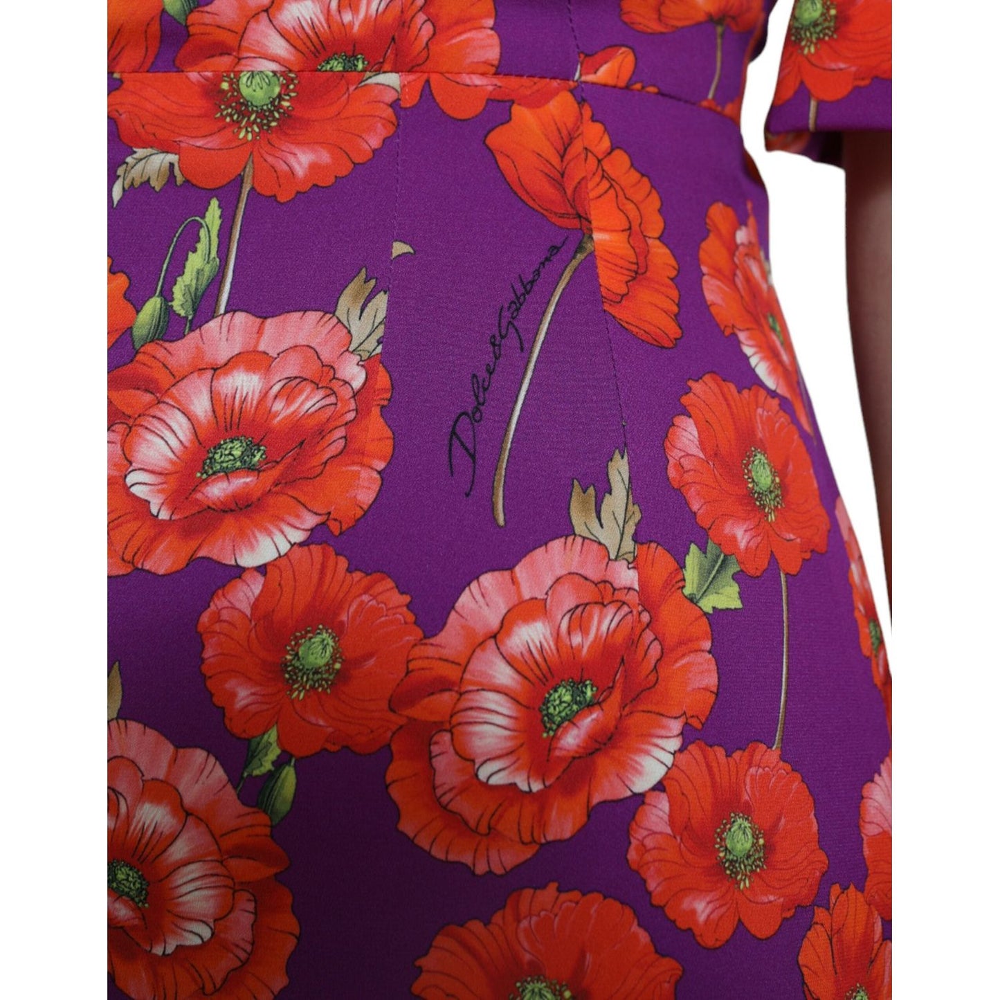 Dolce & Gabbana Vibrant Floral Silk Charmeuse Dress Dolce & Gabbana