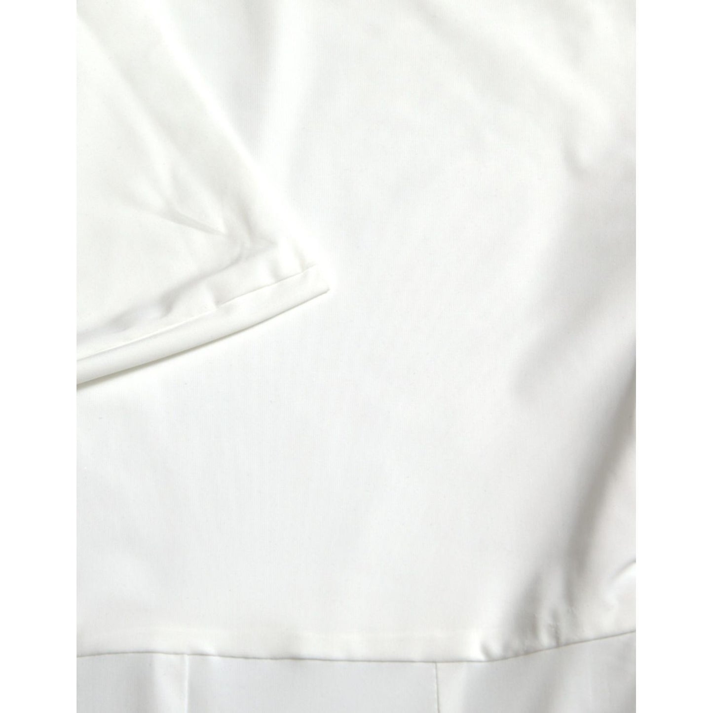 Dolce & Gabbana White Nylon Strapless Bodycon Jumpsuit Dress