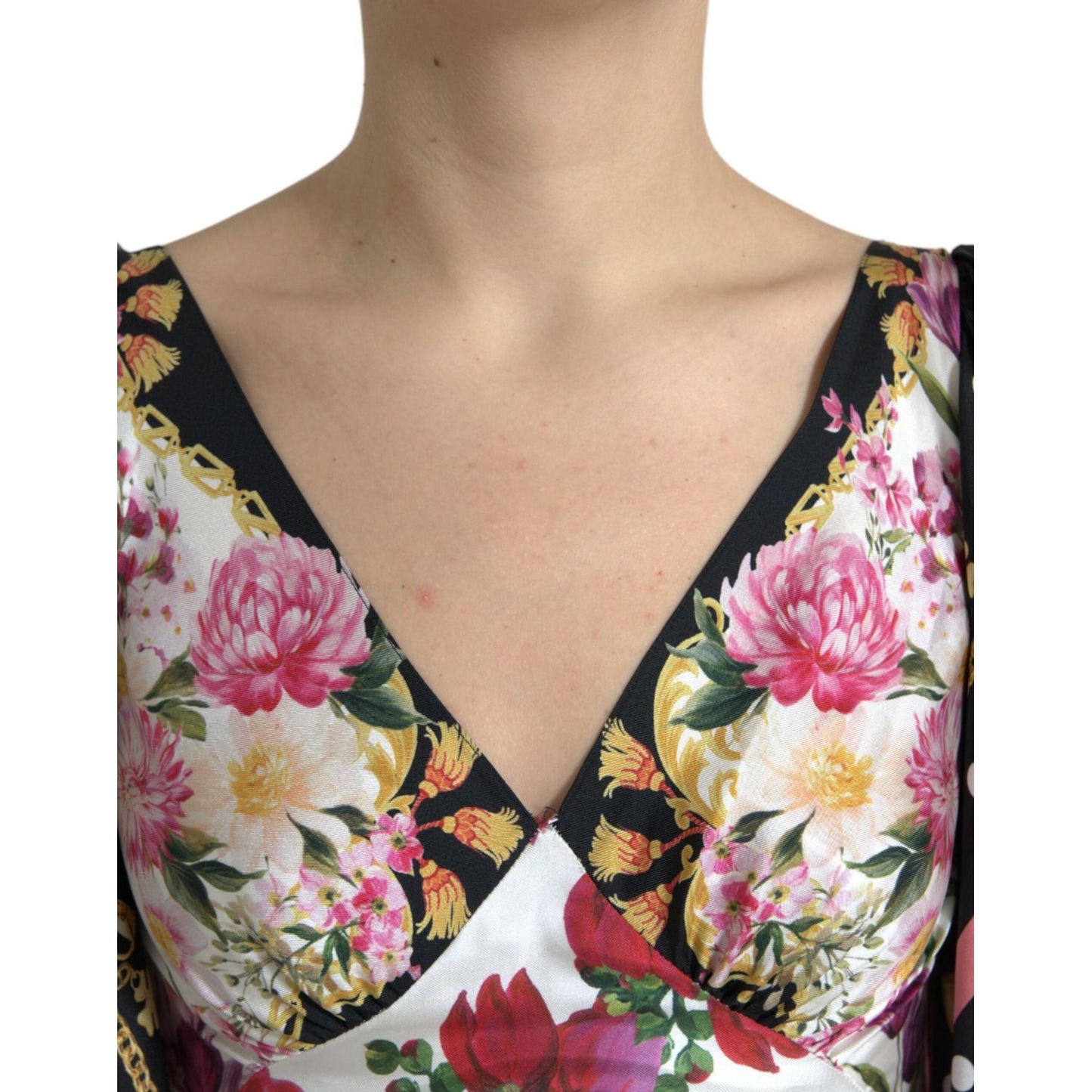 Dolce & Gabbana Elegant Floral Silk Maxi Dress Dolce & Gabbana