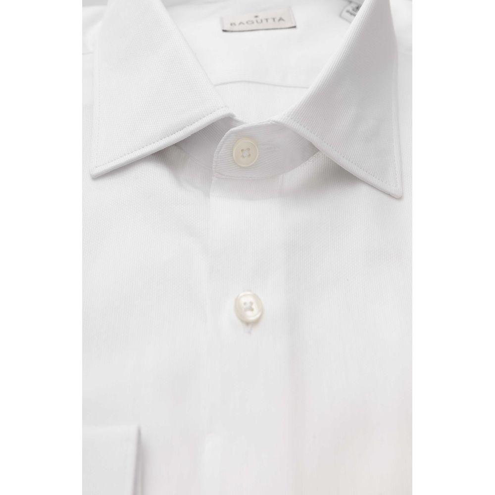 Bagutta White Cotton Men Shirt Bagutta