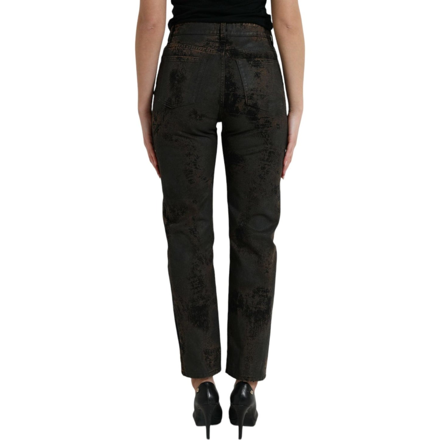 Dolce & Gabbana Chic Boyfriend Mid Waist Stretch Jeans Dolce & Gabbana