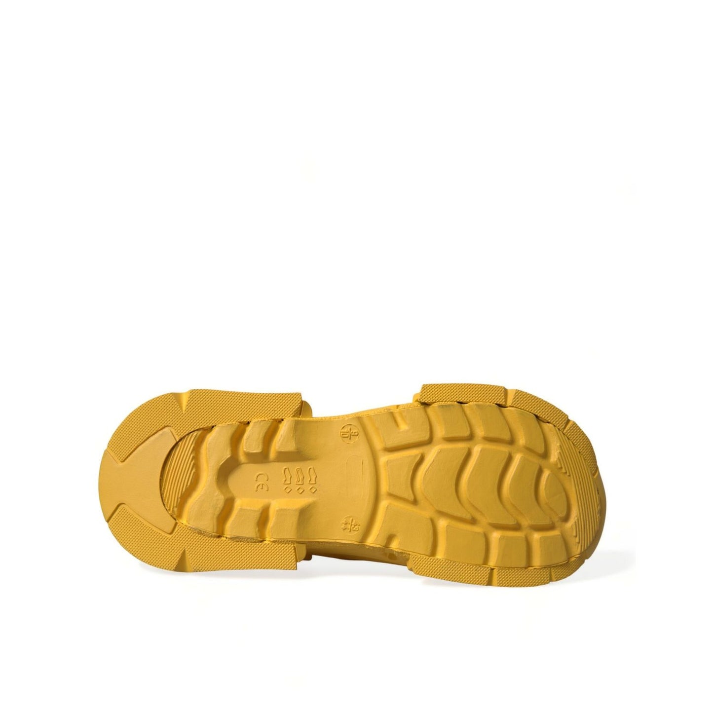 Dolce & Gabbana Yellow Green Rubber Clogs Men Slippers Men Shoes