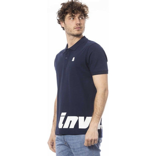 Invicta Blue Cotton Men Polo Shirt Invicta