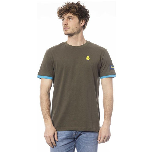 Invicta Green Cotton Men T-Shirt 1728,67345744032,Bicolor,Clothing,Invicta,L,M,Men,Men - Clothing,New with tags,S,T-Shirts - Clothing,T-Shirts - Men - Clothing,T-Shirts - T-Shirts - Clothing,XL,XXL