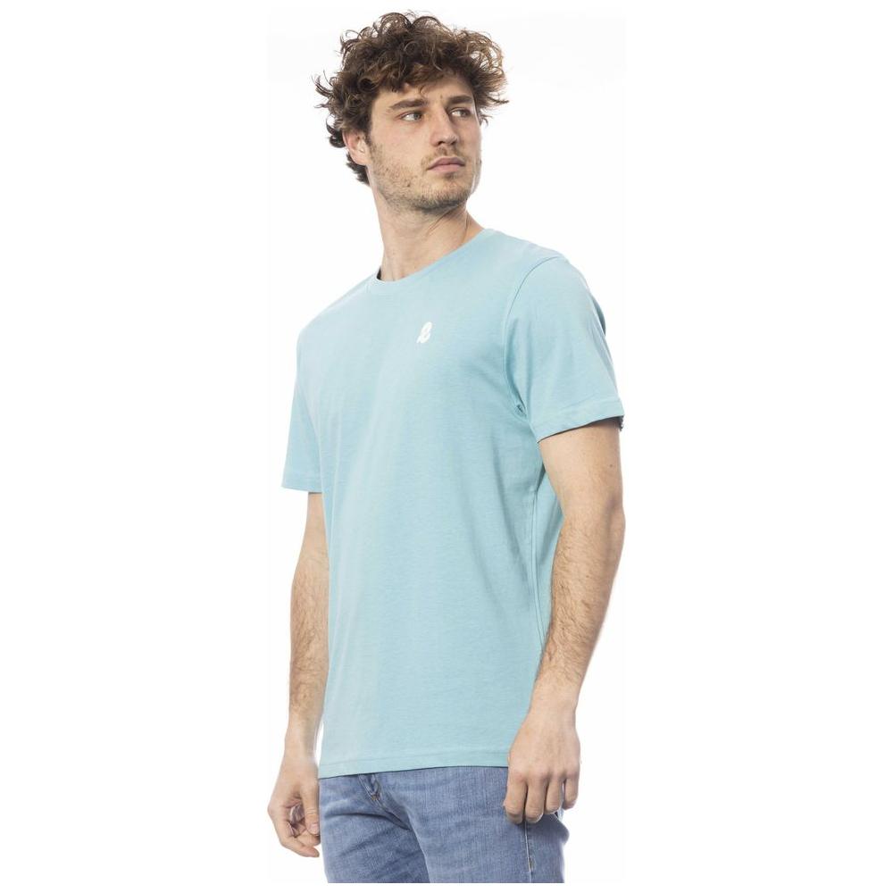 Invicta Light Blue Cotton Men T-Shirt Invicta