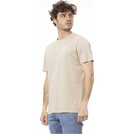 Invicta Beige Cotton Men T-Shirt Invicta