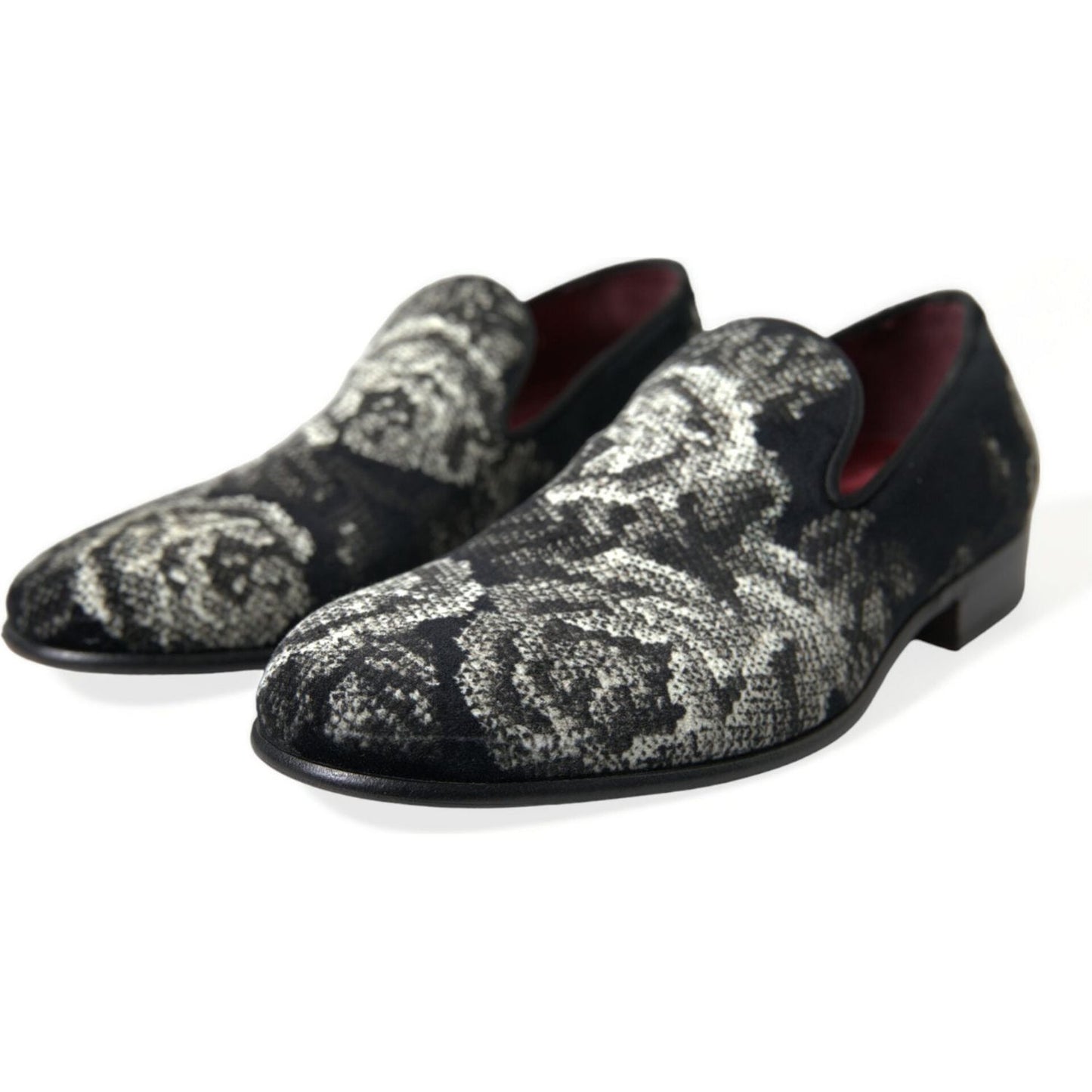 Dolce & Gabbana Elegant Floral Velvet Loafers Dolce & Gabbana