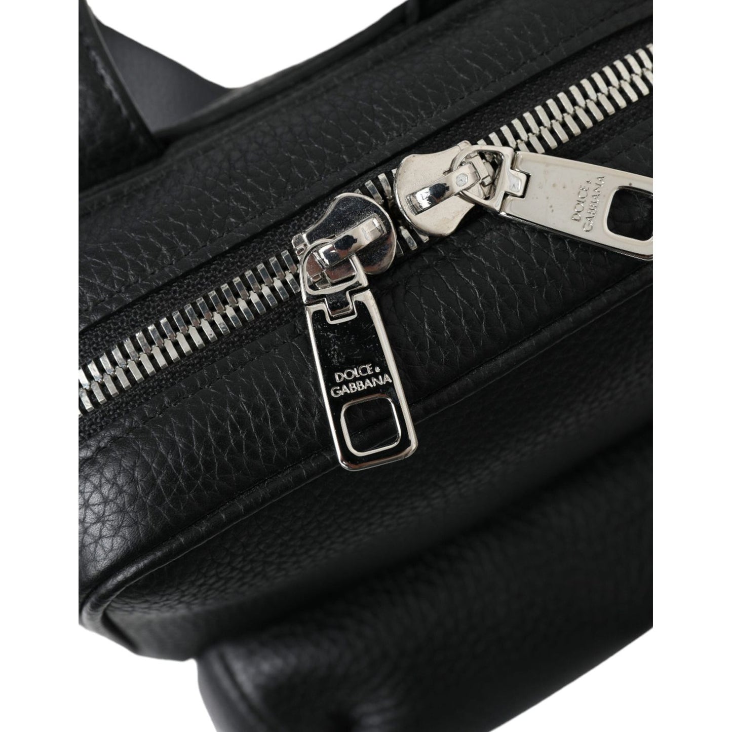 Dolce & Gabbana Chic Black Calf Leather Small Backpack Dolce & Gabbana