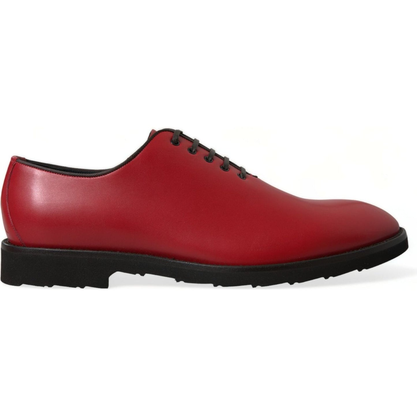 Dolce & Gabbana Elegant Red Leather Oxford Dress Shoes Dolce & Gabbana