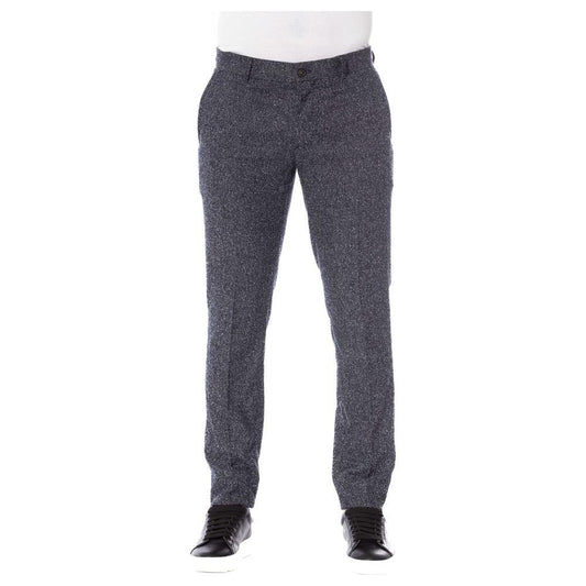 Trussardi Black Cotton Men Pants Trussardi