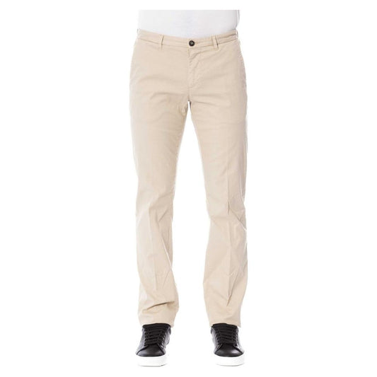 Trussardi Beige Cotton Men's Pants Trussardi