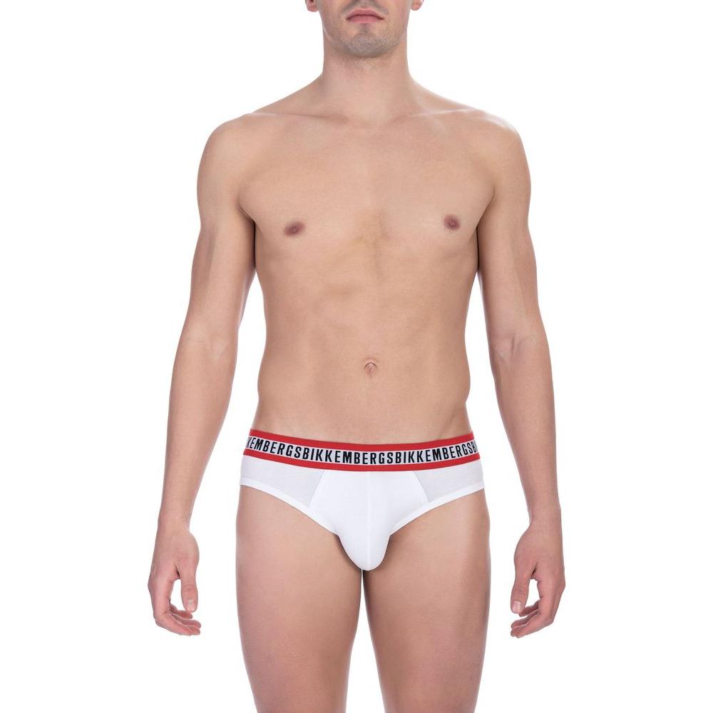 Bikkembergs White Cotton Men's Brief Bikkembergs