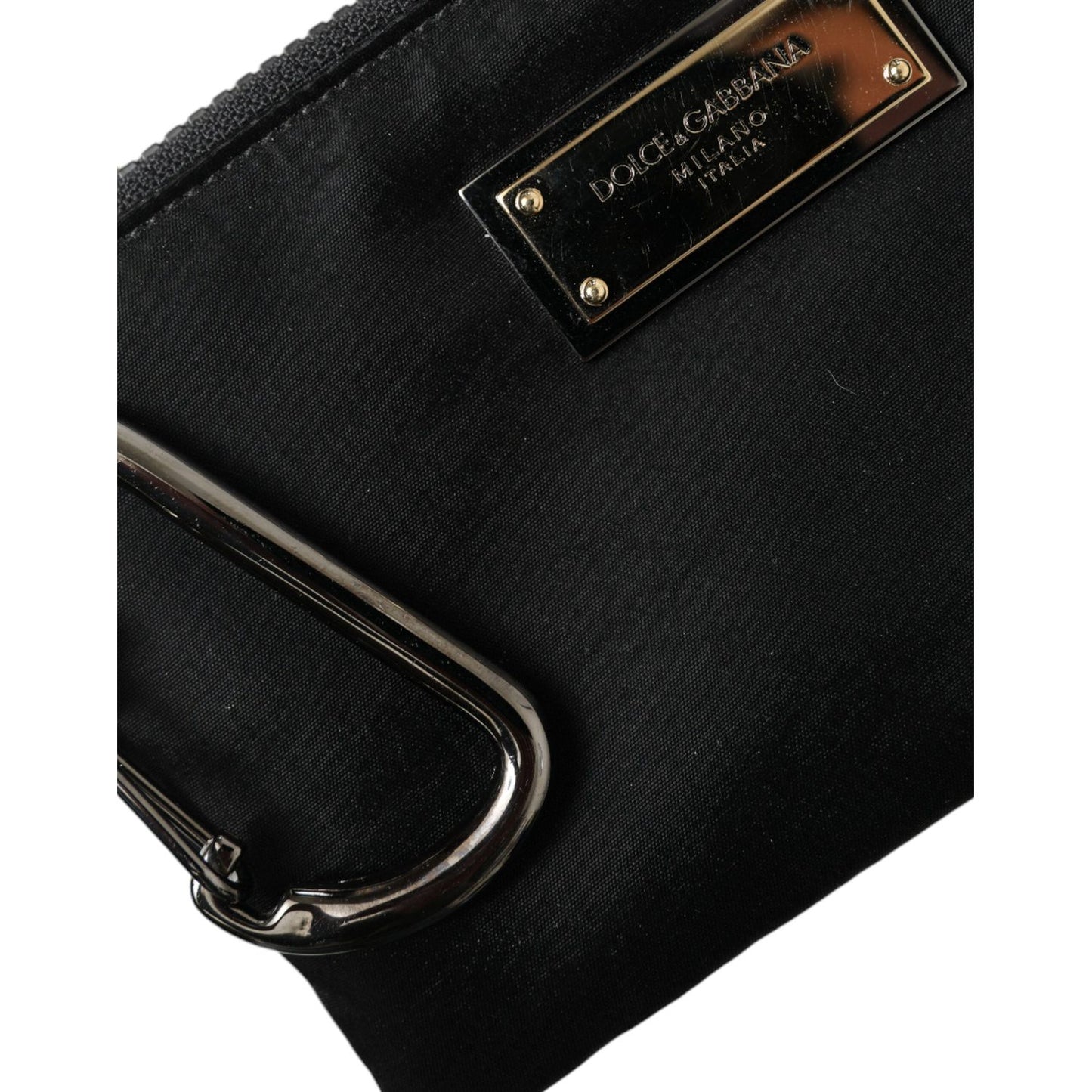 Dolce & Gabbana Chic Nylon-Leather Designer Pouch Dolce & Gabbana