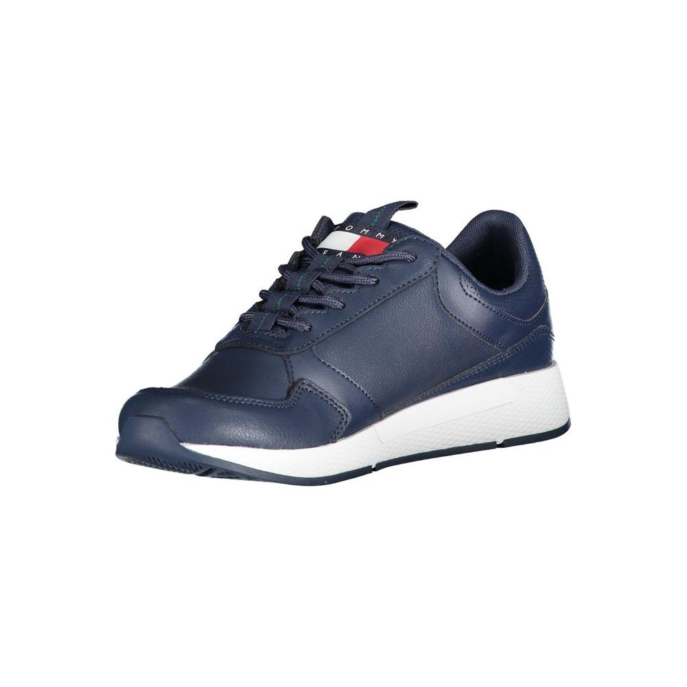 Tommy Hilfiger Blue Polyethylene Men Sneaker Tommy Hilfiger