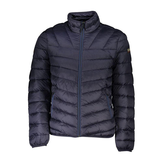 Napapijri Blue Polyamide Men Jacket Napapijri