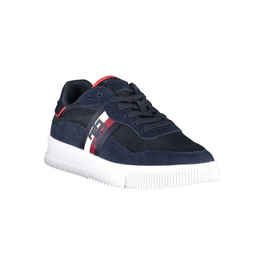 Tommy Hilfiger Blue Polyester Men Sneaker Tommy Hilfiger