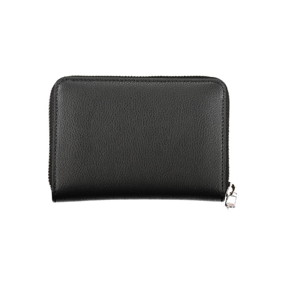 Tommy Hilfiger Elegant Black Zip Wallet with Multiple Compartments Tommy Hilfiger