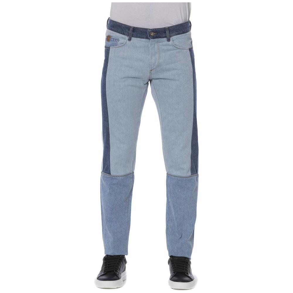 Trussardi Jeans Blue Cotton Men Jeans 1728,67345744032,Blue,Clothing,Jeans & Pants - Men - Clothing,Jeans Denim - Clothing,Men,Men - Clothing,New with tags,Trussardi Jeans,W32,W33