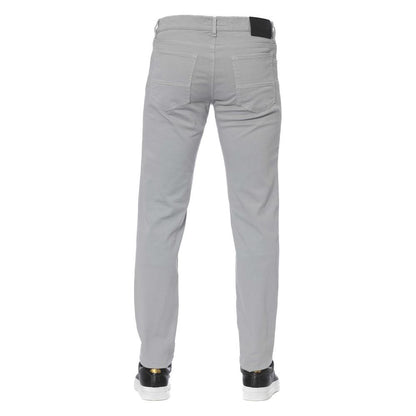 Trussardi Jeans Gray Cotton Men Jeans 1728,67345744032,Clothing,Gray,Jeans & Pants - Men - Clothing,Jeans Denim - Clothing,Men,Men - Clothing,New with tags,Slim Fit Jeans - Jeans Denim - Clothing,Trussardi Jeans,W29