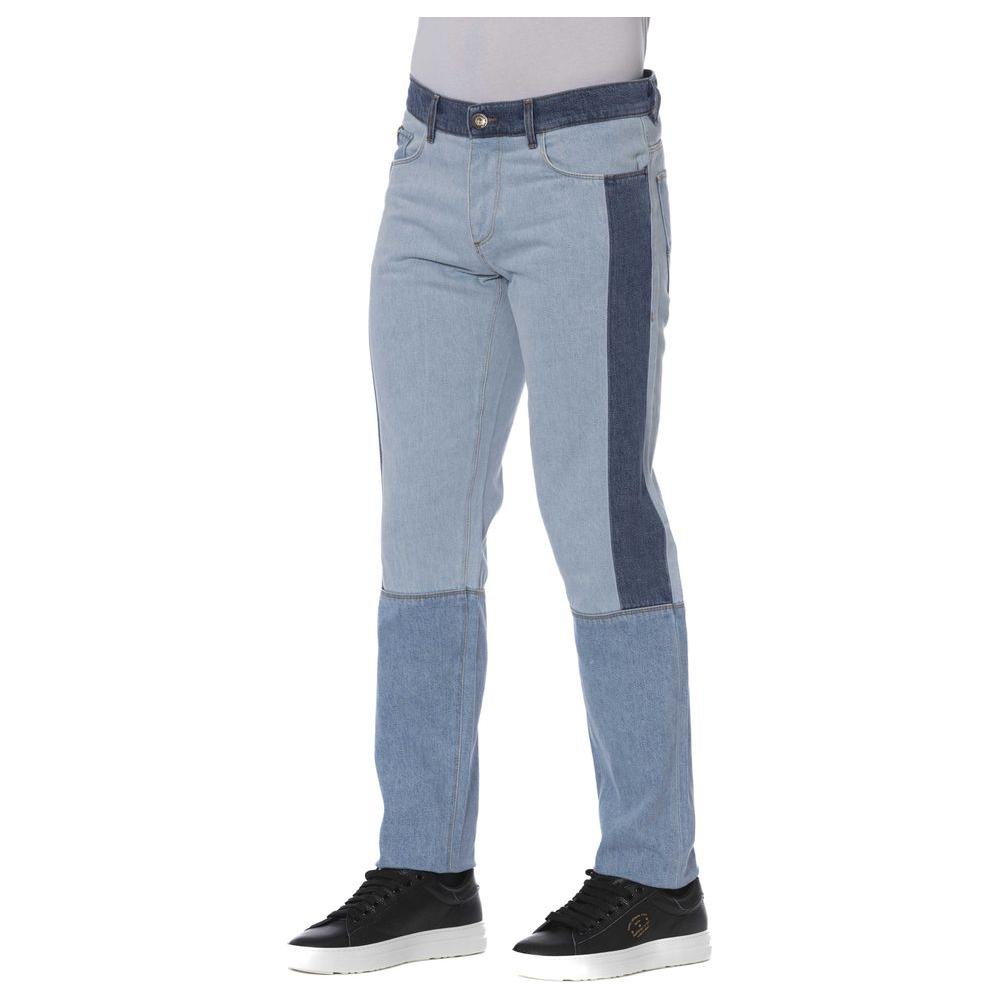 Trussardi Jeans Blue Cotton Men Jeans 1728,67345744032,Blue,Clothing,Jeans & Pants - Men - Clothing,Jeans Denim - Clothing,Men,Men - Clothing,New with tags,Trussardi Jeans,W32,W33