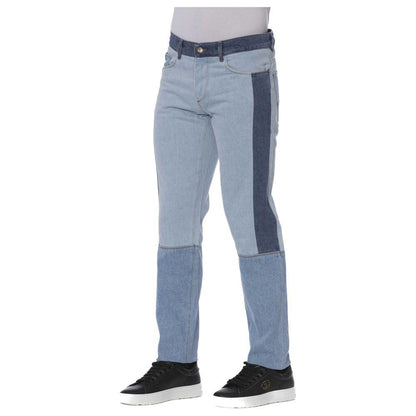 Trussardi Jeans Blue Cotton Men Jeans 1728,67345744032,Blue,Clothing,Jeans & Pants - Men - Clothing,Jeans Denim - Clothing,Men,Men - Clothing,New with tags,Trussardi Jeans,W32,W33