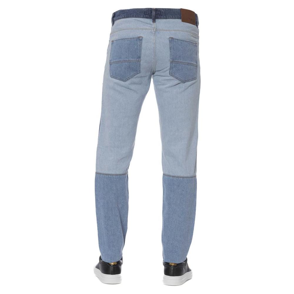 Trussardi Jeans Blue Cotton Men Jeans 1728,67345744032,Blue,Clothing,Jeans & Pants - Men - Clothing,Jeans Denim - Clothing,Men,Men - Clothing,New with tags,Trussardi Jeans,W32,W33