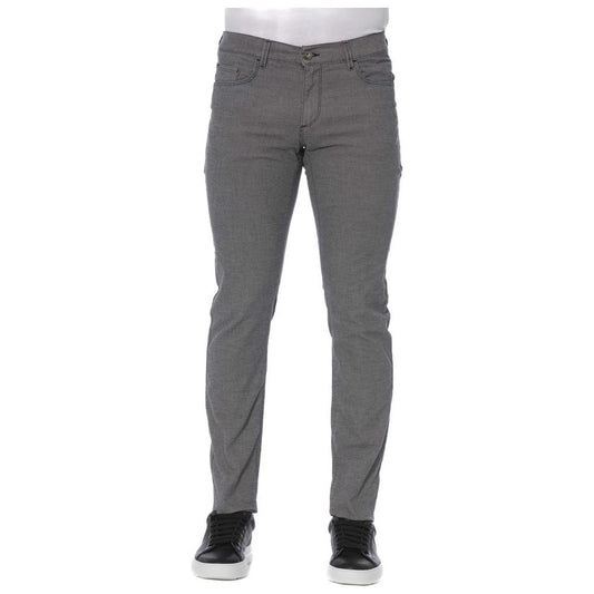 Trussardi Jeans Gray Cotton Men's Pant Trussardi Jeans