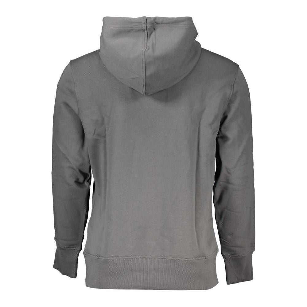 Calvin Klein Elegant Gray Hooded Sweatshirt Calvin Klein