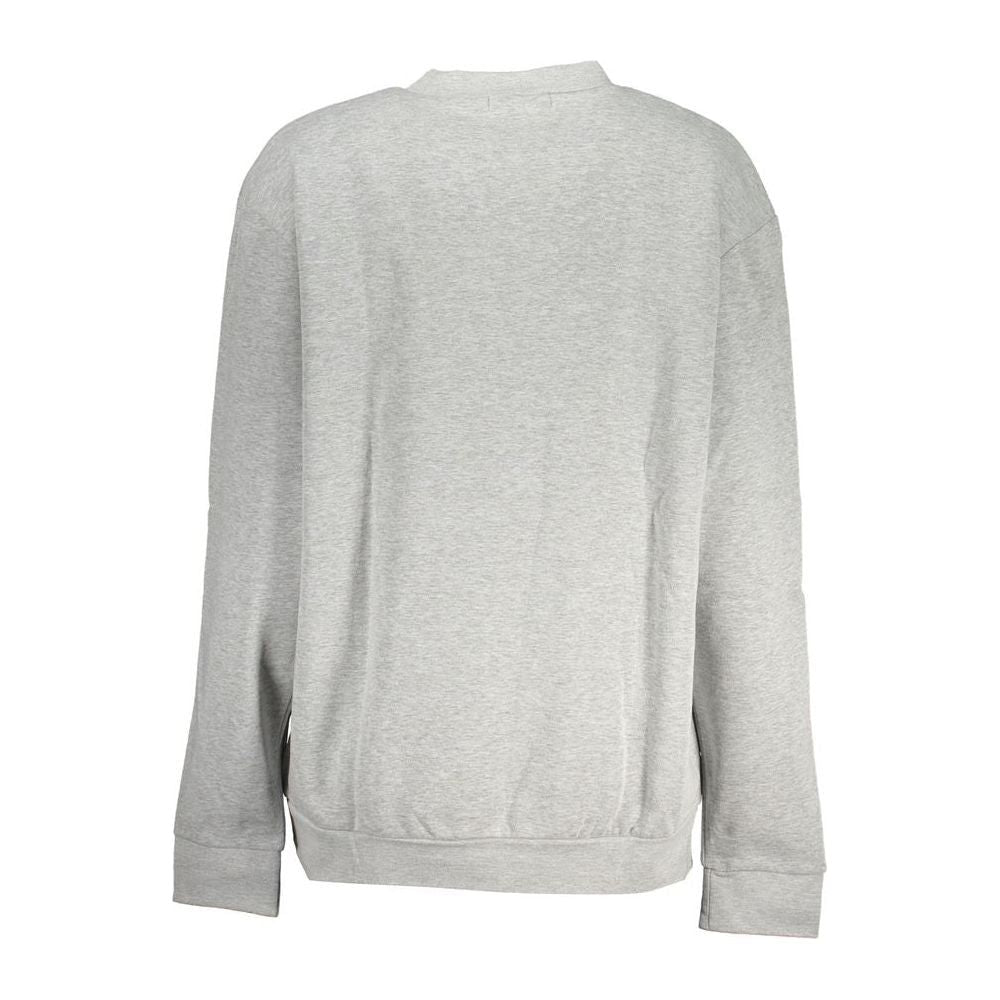 Cavalli Class Chic Gray Crew Neck Fleece Sweatshirt Cavalli Class