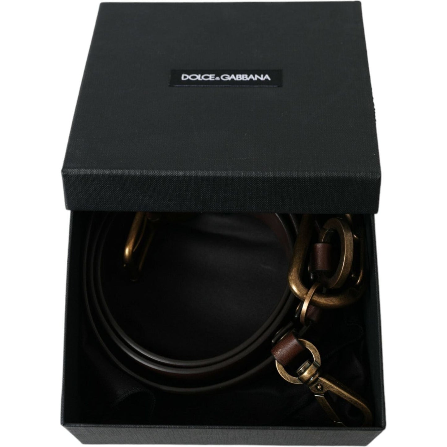 Dolce & Gabbana Elegant Brown Calf Leather Belt - Timeless Accessory Dolce & Gabbana