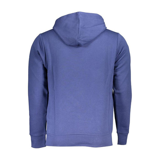 U.S. Grand Polo Elegant Long Sleeve Hooded Sweatshirt in Blue U.S. Grand Polo