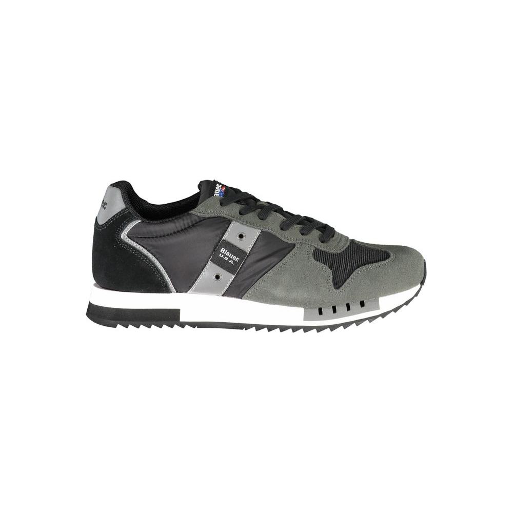 Blauer Classic Black Lace-Up Sport Sneakers Blauer