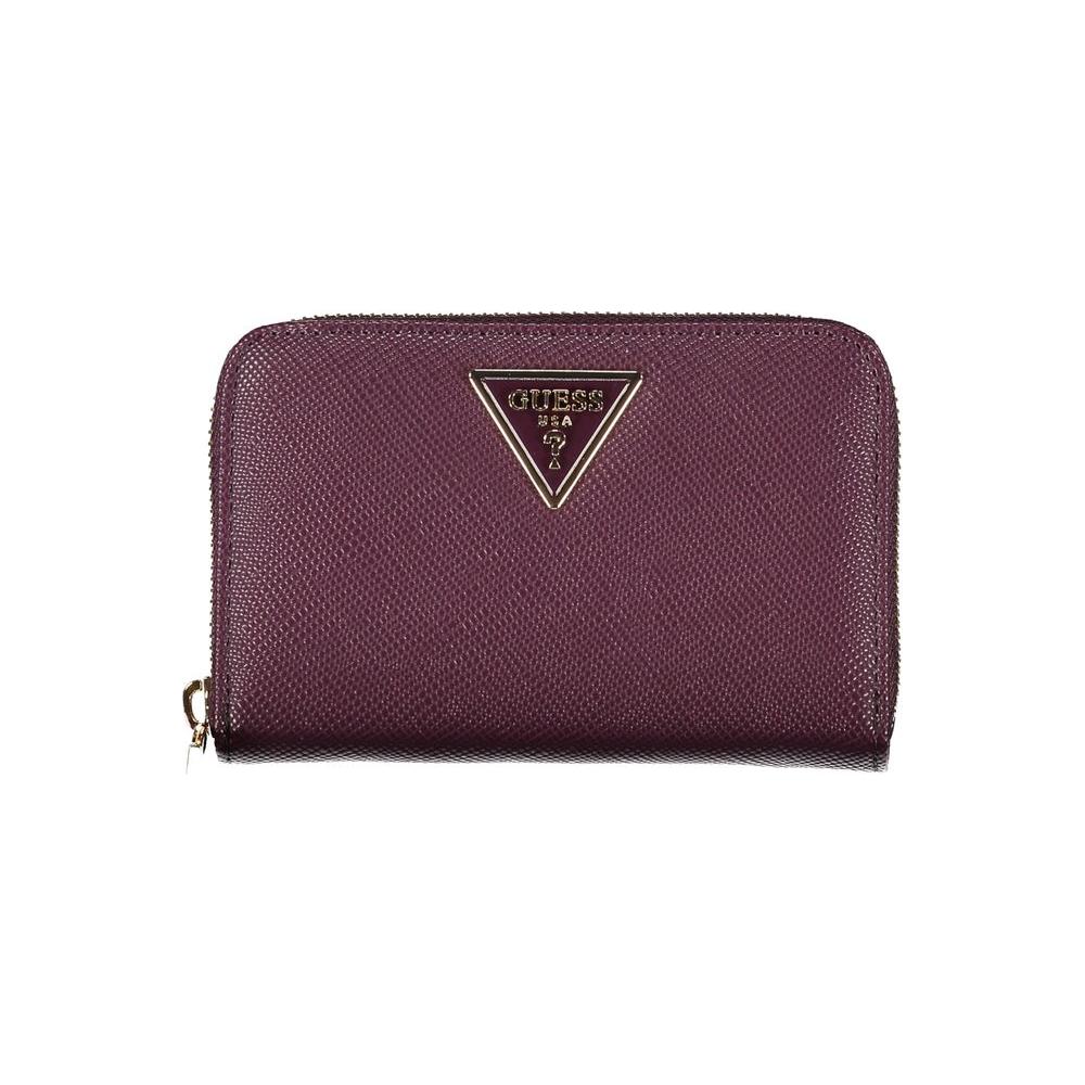 Guess Jeans Elegant Purple Wallet for Stylish Essentials Guess Jeans